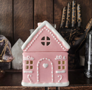 Pink Ceramic Cottage Burner